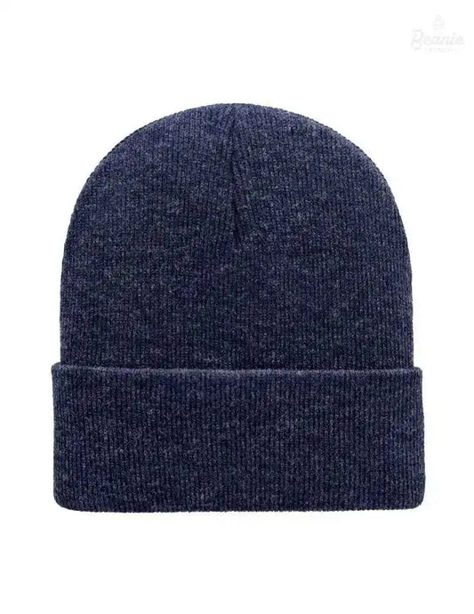 Cuffed Beanie - Circular knit Winter Hat - Traditional - Solid - Denim The Beanie Factory Custom, Personlize