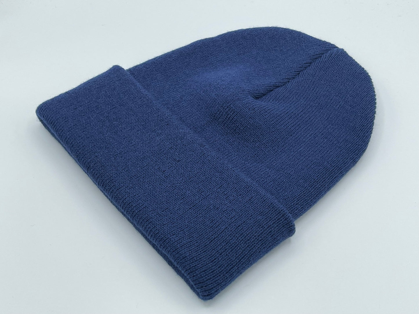 Blank Beanie Factory Cuffed Winter Hat, Wholesale price, Premium Quality, Blue, Made in U.S.A - The Beanie Factory