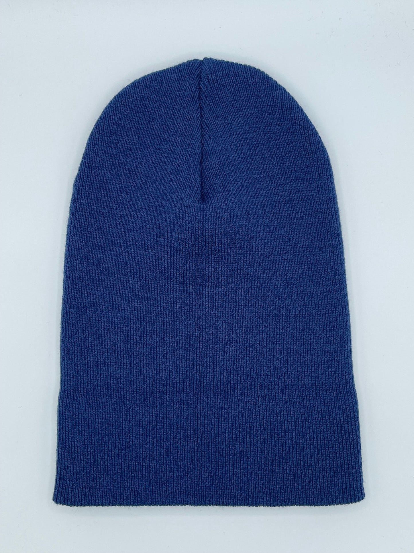 Blank Beanie Factory Cuffed Winter Hat, Wholesale price, Premium Quality, Blue, Made in U.S.A - The Beanie Factory