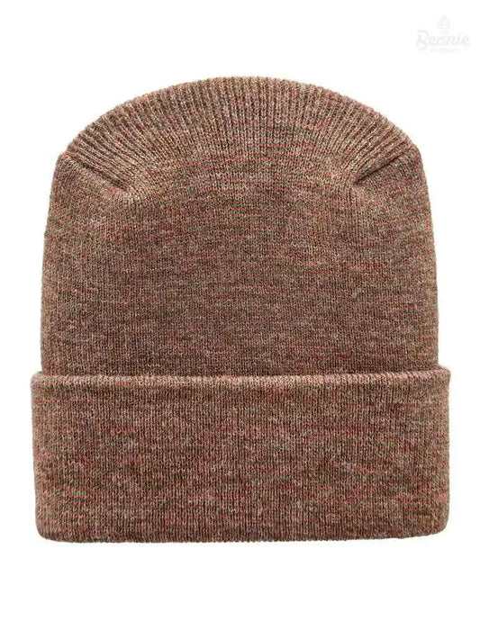 Cuffed Beanie - Circular knit Winter Hat - H-Stitch - Fusion - Burgundy / Green The Beanie Factory Custom, Personlize