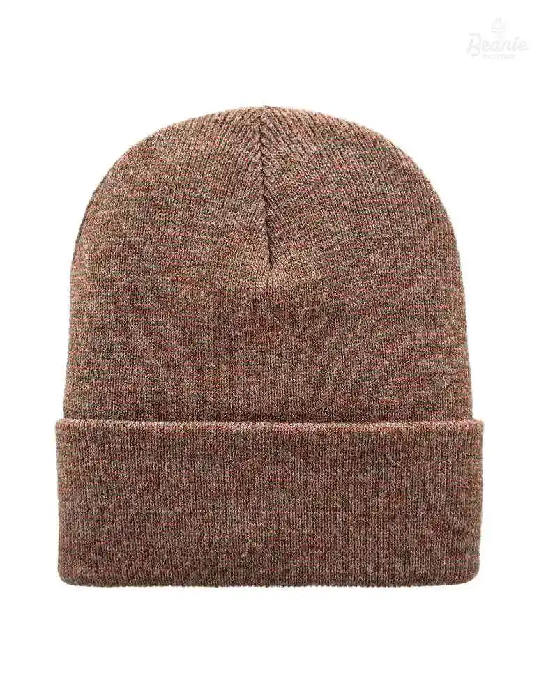 Cuffed Beanie - Circular knit Winter Hat - Traditional - Fusion - Burgundy / Green The Beanie Factory Custom, Personlize