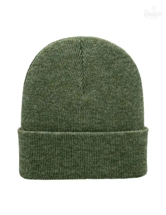Cuffed Beanie - Circular knit Winter Hat - Traditional - Solid - Green The Beanie Factory Custom, Personlize