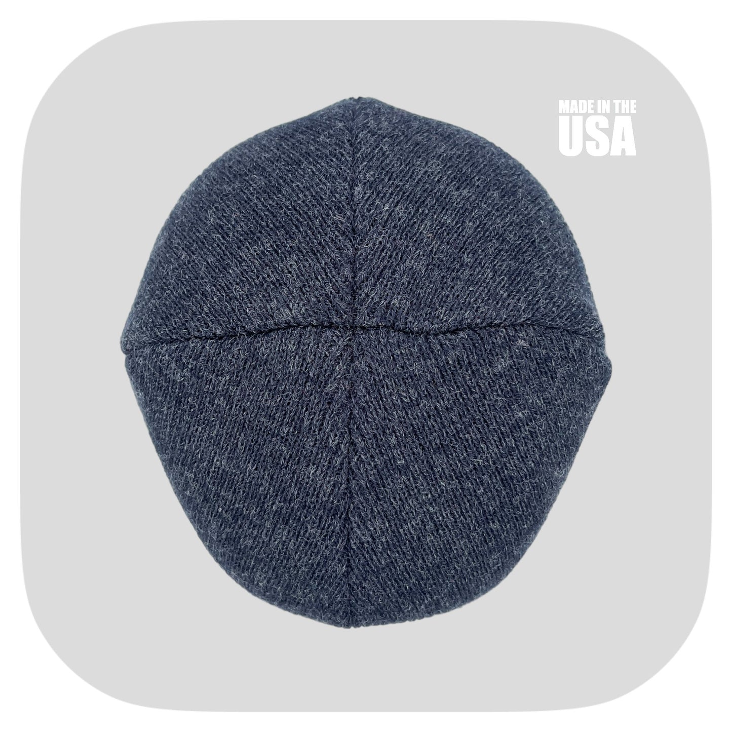 The Beanie Factory Cuffed Winter Hat, Made in U.S., Navy Beanie - The Beanie Factory