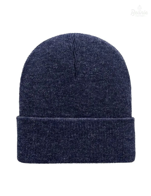 Cuffed Beanie - Circular knit  Winter Hat - Traditional - Solid - Denim The Beanie Factory