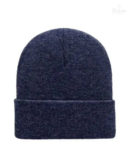 Cuffed Beanie - Circular knit  Winter Hat - Traditional - Solid - Denim The Beanie Factory Custom, Personlize 