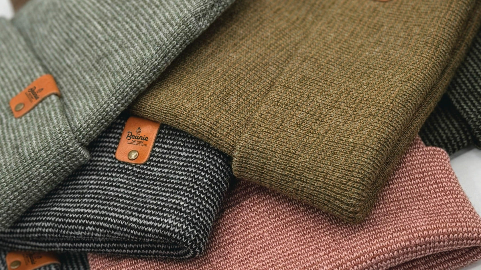 American-made custom beanies manufactured in Parma, Greater Cleveland Area