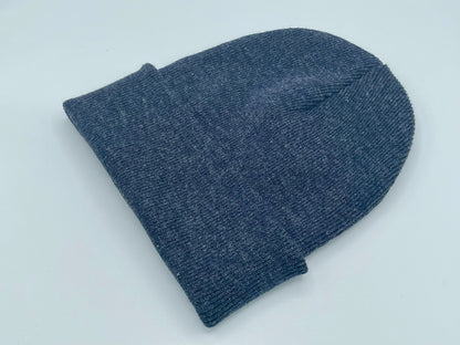 Blank Beanie Factory Cuffed Winter Hat, Wholesale price, Premium Quality, Denim Blue, Made in U.S.A - The Beanie Factory