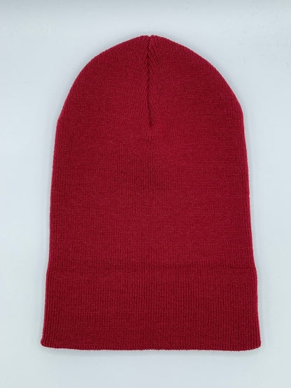 Blank Beanie Factory Cuffed Winter Hat, Wholesale price, Premium Quality, Maroon, Made in U.S.A - The Beanie Factory