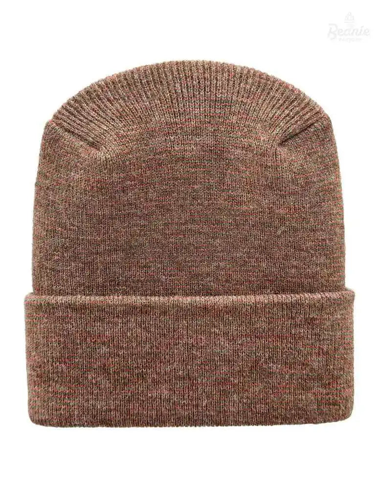 Cuffed Beanie - Circular knit  Winter Hat - H-Stitch - Fusion - Burgundy / Green The Beanie Factory Custom, Personlize 
