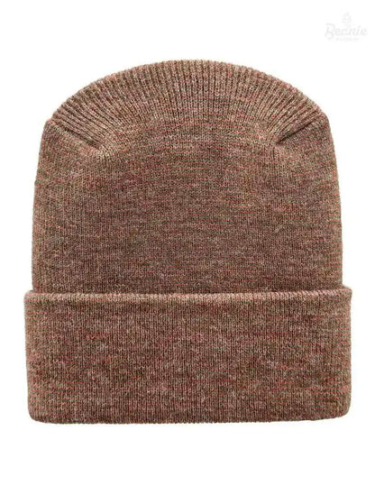 Cuffed Beanie - Circular knit  Winter Hat - H-Stitch - Fusion - Burgundy / Green The Beanie Factory Custom, Personlize 