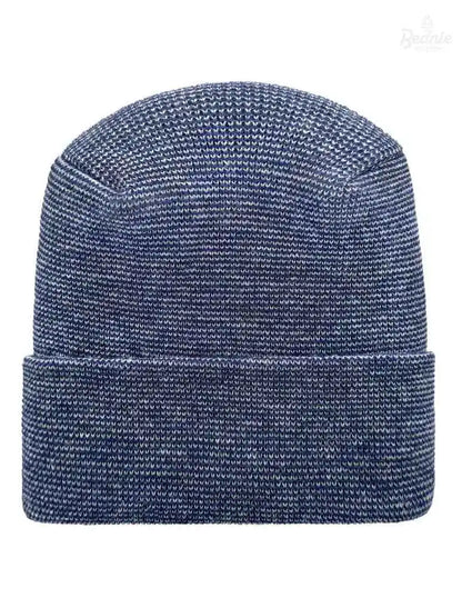 Cuffed Beanie - Circular knit  Winter Hat - H-Stitch - Fusion - Gray / Blue The Beanie Factory Custom, Personlize 