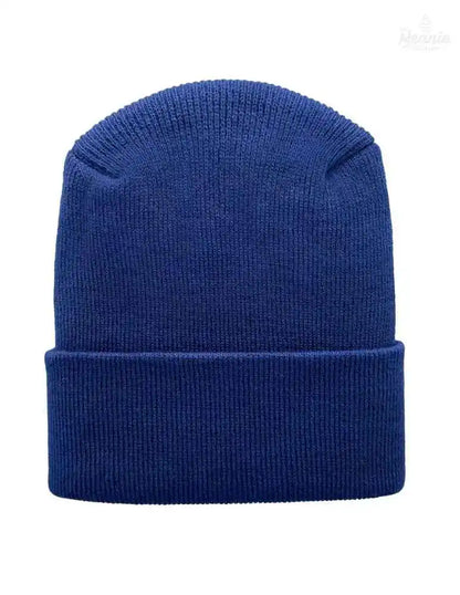 Cuffed Beanie - Circular knit  Winter Hat - H-Stitch - Solid - Blue The Beanie Factory Custom, Personlize 