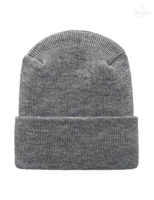 Cuffed Beanie - Circular knit  Winter Hat - H-Stitch - Solid - Gray The Beanie Factory Custom, Personlize 
