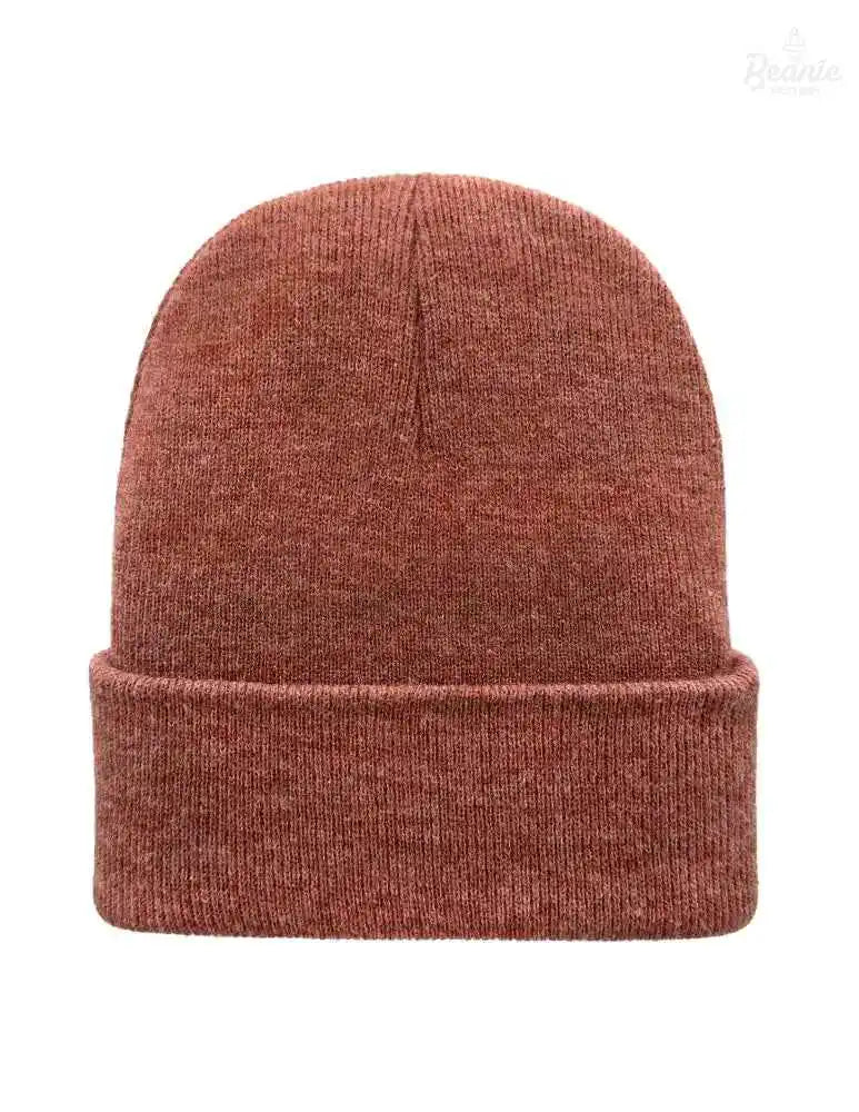 Cuffed Beanie - Circular knit  Winter Hat - Traditional - Solid - Burgundy The Beanie Factory Custom, Personlize 