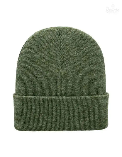 Cuffed Beanie - Circular knit  Winter Hat - Traditional - Solid - Green The Beanie Factory Custom, Personlize 