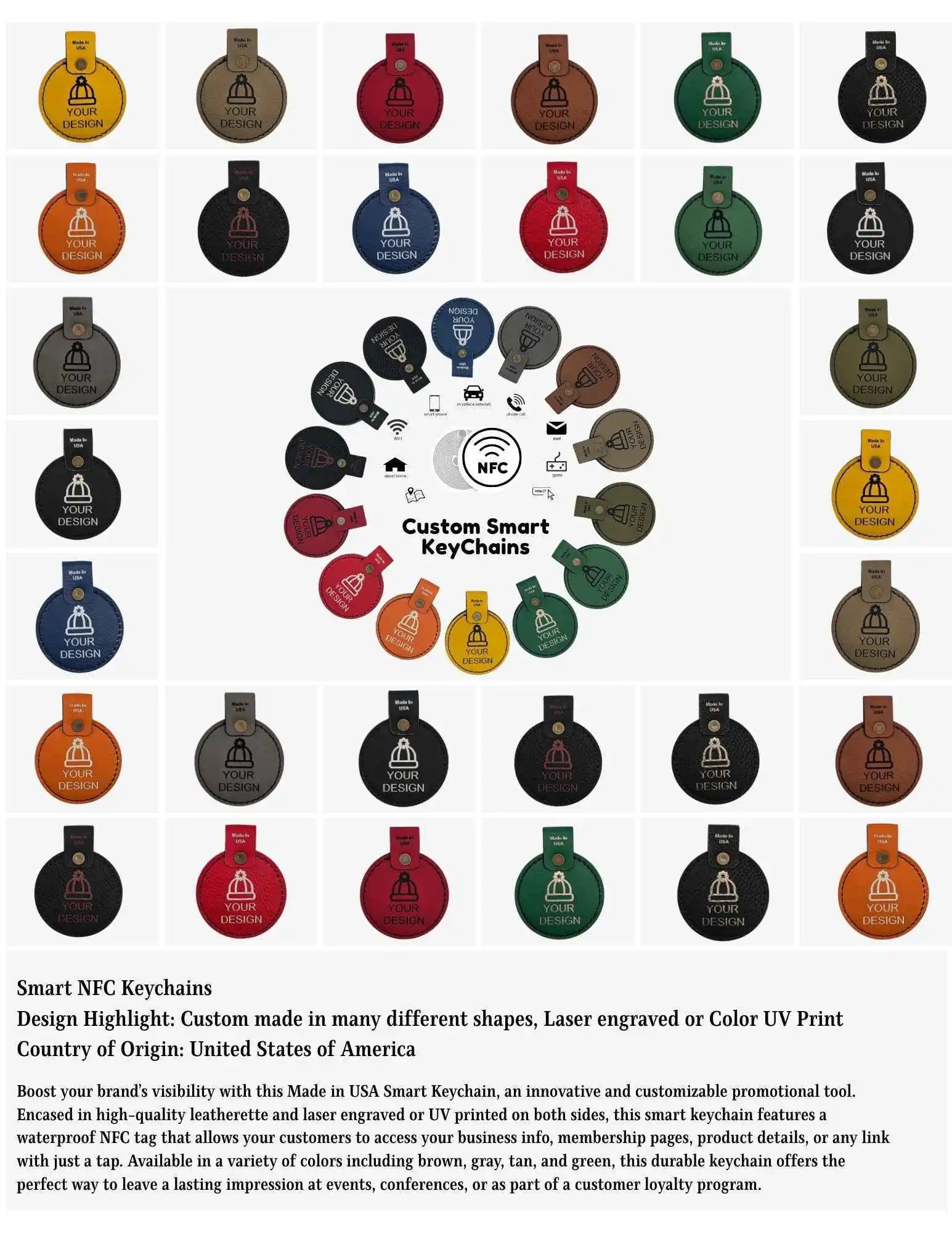 Custom NFC Keychains & Patches – Made in the USA