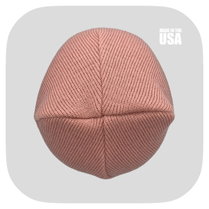 The Beanie Factory Cuffed Winter Hat, Made in U.S., Pink Beanie - The Beanie Factory